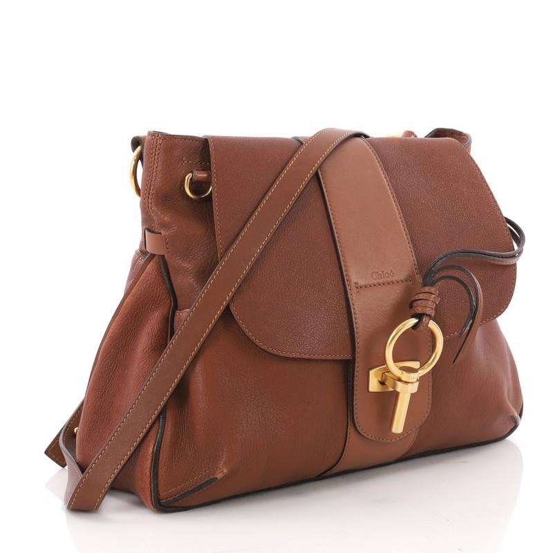Brown Chloe Lexa Crossbody Bag Leather Small
