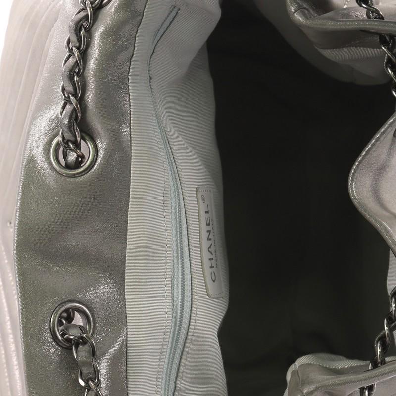 Chanel Urban Spirit Drawstring Bag Iridescent Chevron Calfskin Large 1