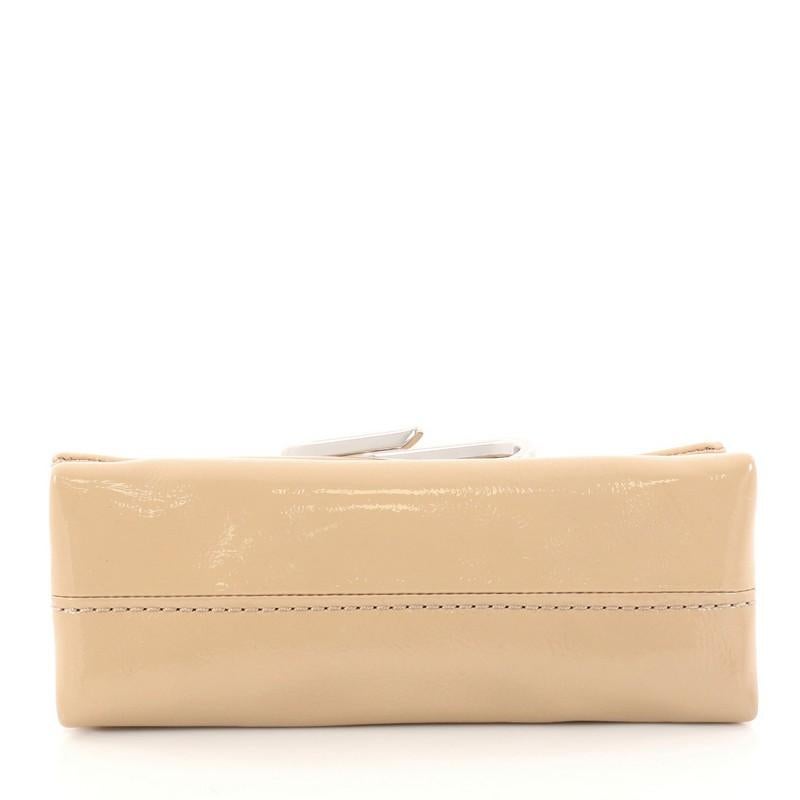 3.1 Phillip Lim Alix Flap Clutch Leather Medium In Good Condition In NY, NY