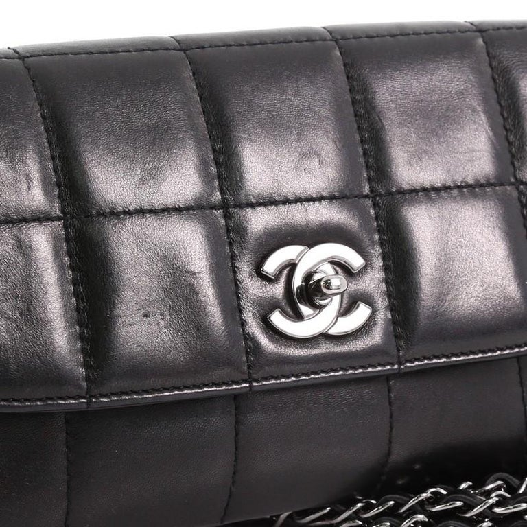 Chanel Multichain Chocolate Bar Flap Bag Quilted Leather Medium at