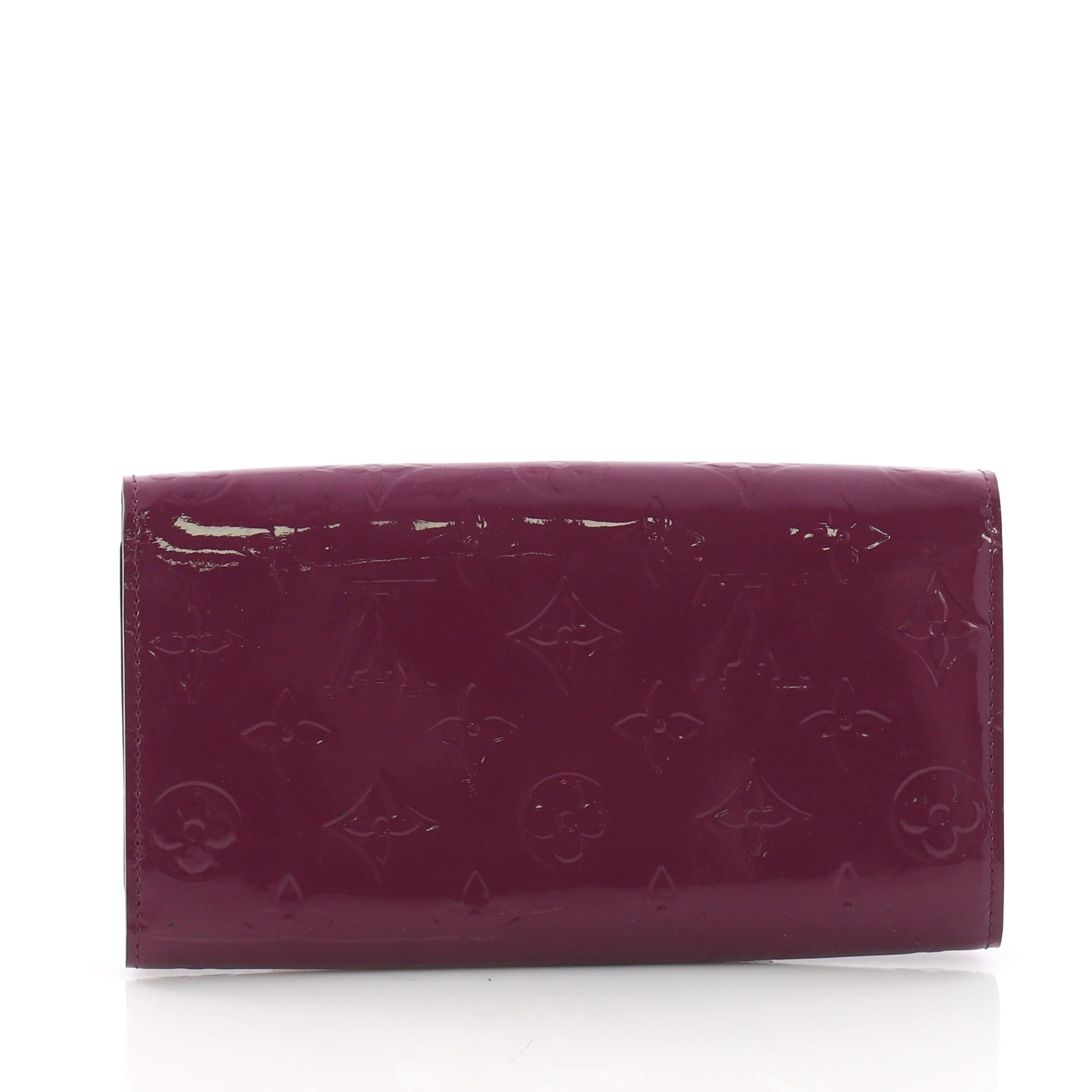 Louis Vuitton Chaine Wallet Monogram Vernis In Good Condition In NY, NY