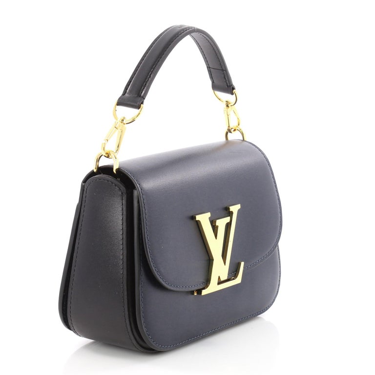 LOUIS VUITTON Box Leather Vivienne LV Black 57364