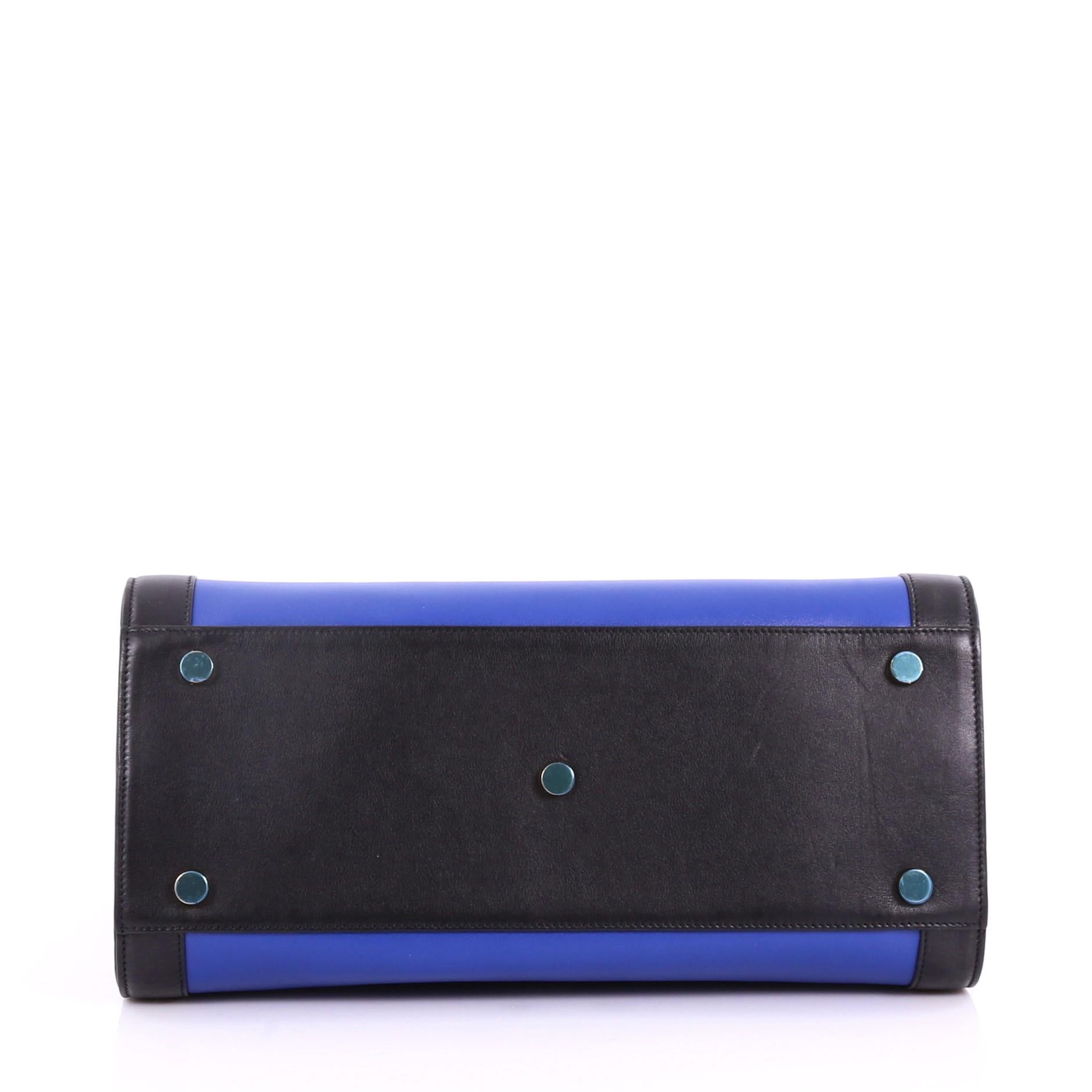 Women's or Men's Saint Laurent Bicolor Sac de Jour Handbag Leather Small