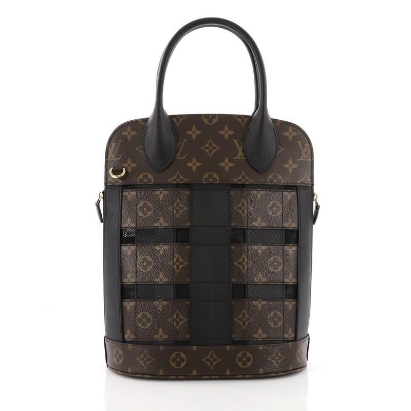 Louis Vuitton Tressage Tote Monogram MM In Excellent Condition In NY, NY