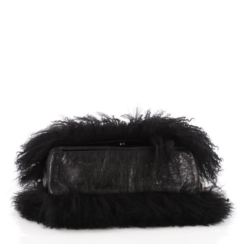 Women's Chanel Tibet Flap Messenger Fur and Leather Medium