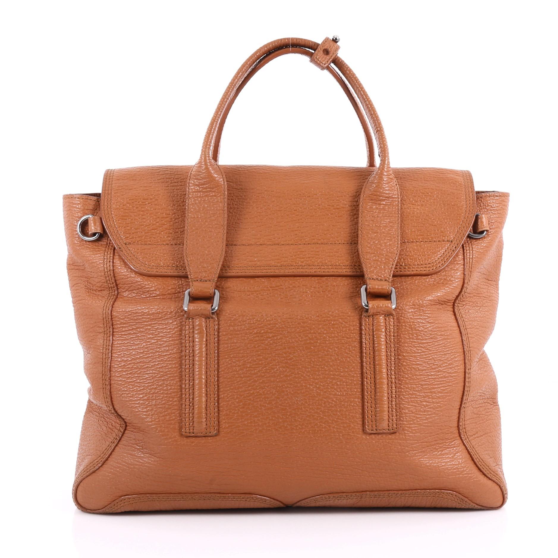 3.1 Phillip Lim Pashli Satchel Leather Large In Good Condition In NY, NY