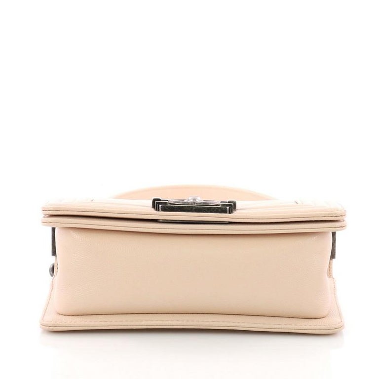 Chanel Boy Flap Bag Chevron Caviar Small at 1stDibs chanel boy