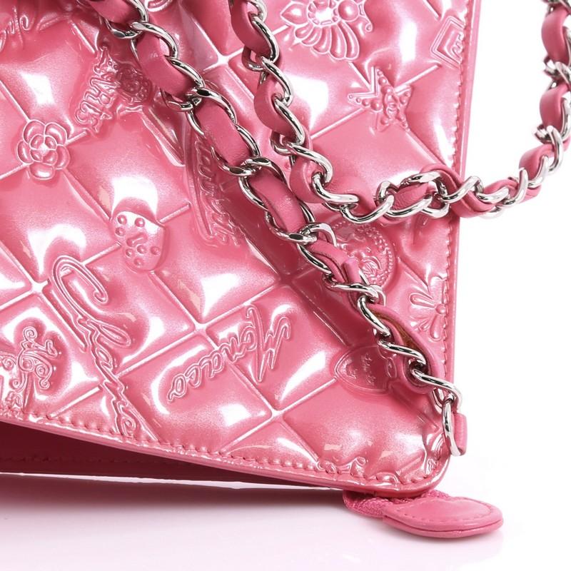 Chanel Lucky Symbols Pochette Embossed Quilted Patent 2