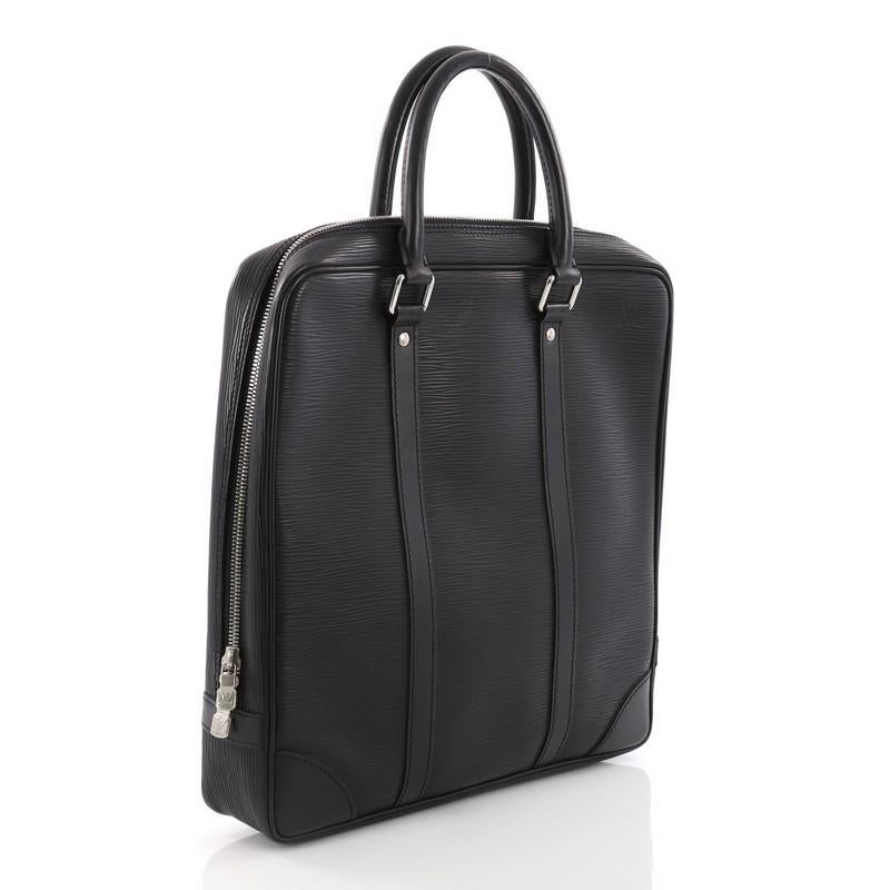 Black Louis Vuitton Vivienne Handbag Epi Leather North South