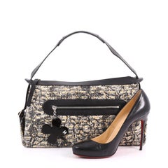 Chanel Watercolor Clover Shoulder Bag Tweed Medium