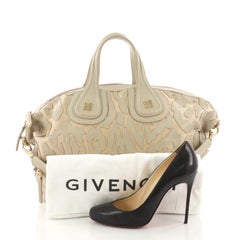 Givenchy Nightingale Satchel Patchwork Leather and Straw Medium