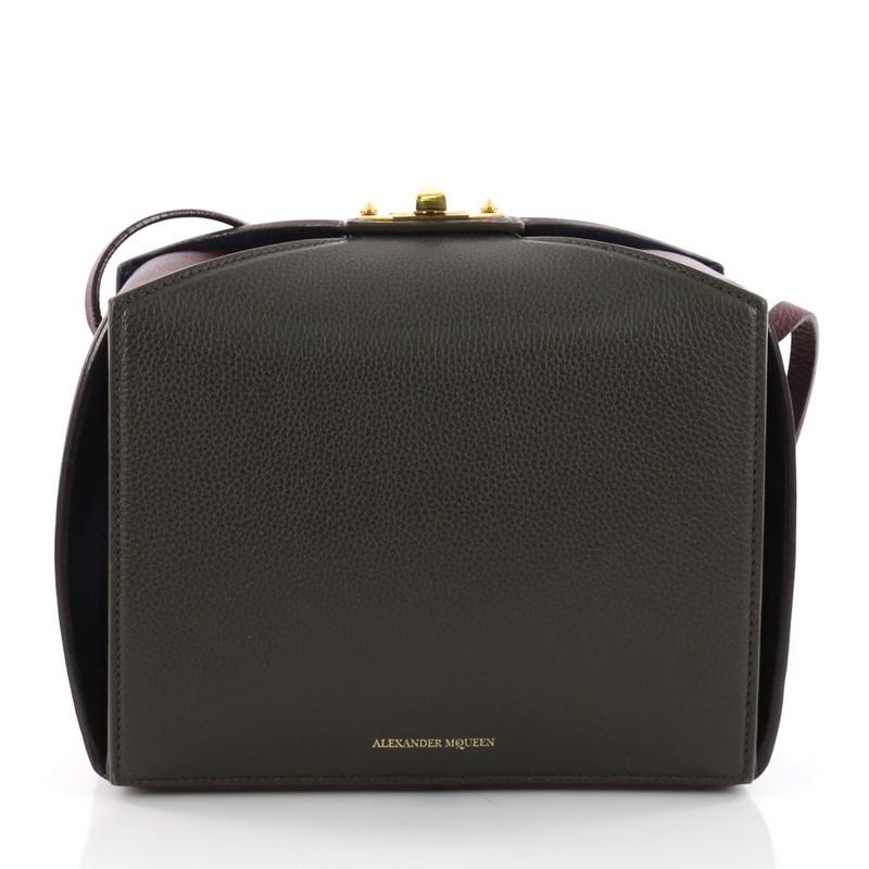 Black Alexander McQueen Legend Box Shoulder Bag Leather Medium