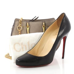 Chloe Pixie Bag Suede with Leather Mini