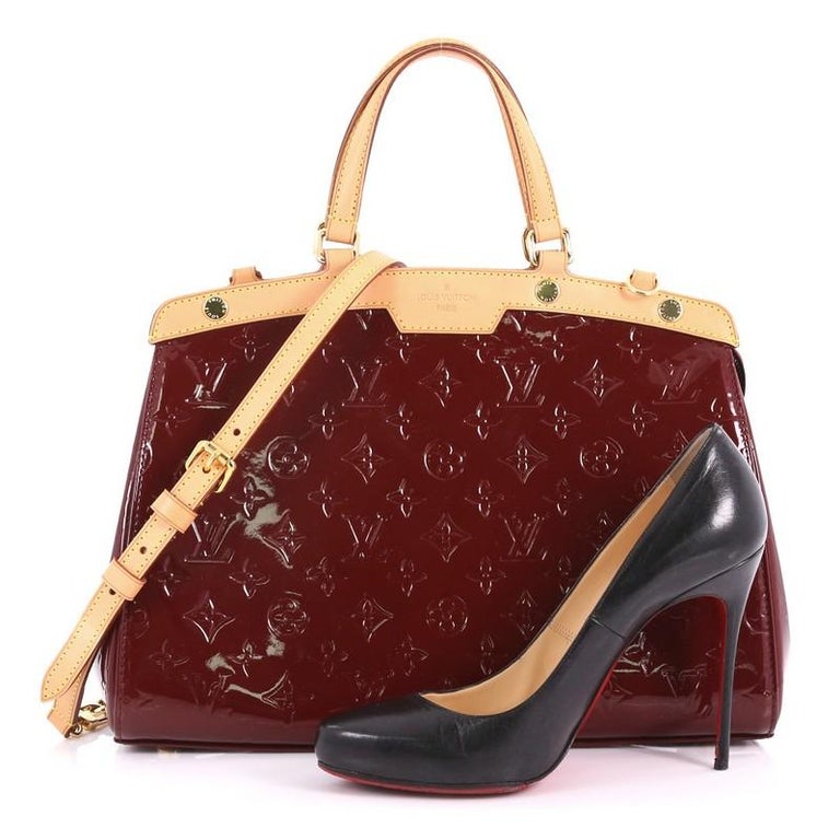 LOUIS VUITTON, Alma in burgundy patent leather at 1stDibs