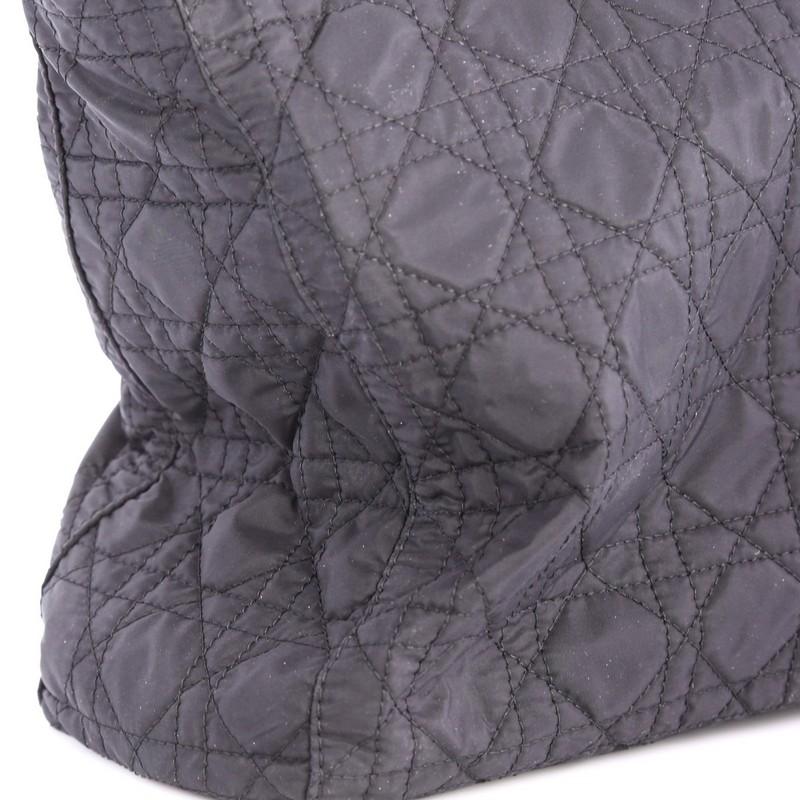 Christian Dior Lady Dior Handbag Cannage Quilt Nylon Large 3