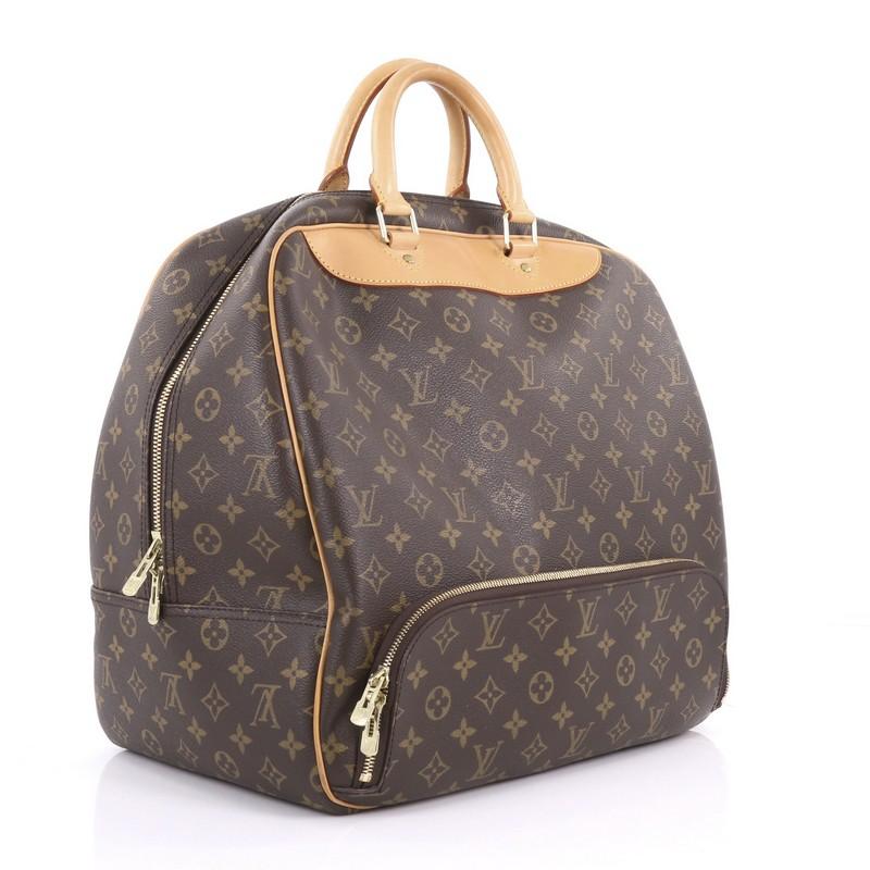 Black Louis Vuitton Evasion Travel Bag Monogram Canvas MM