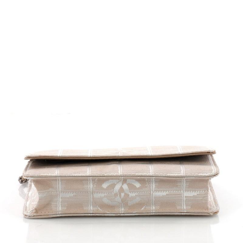 Chanel Travel Line Wallet on Chain Quilted Nylon In Fair Condition In NY, NY