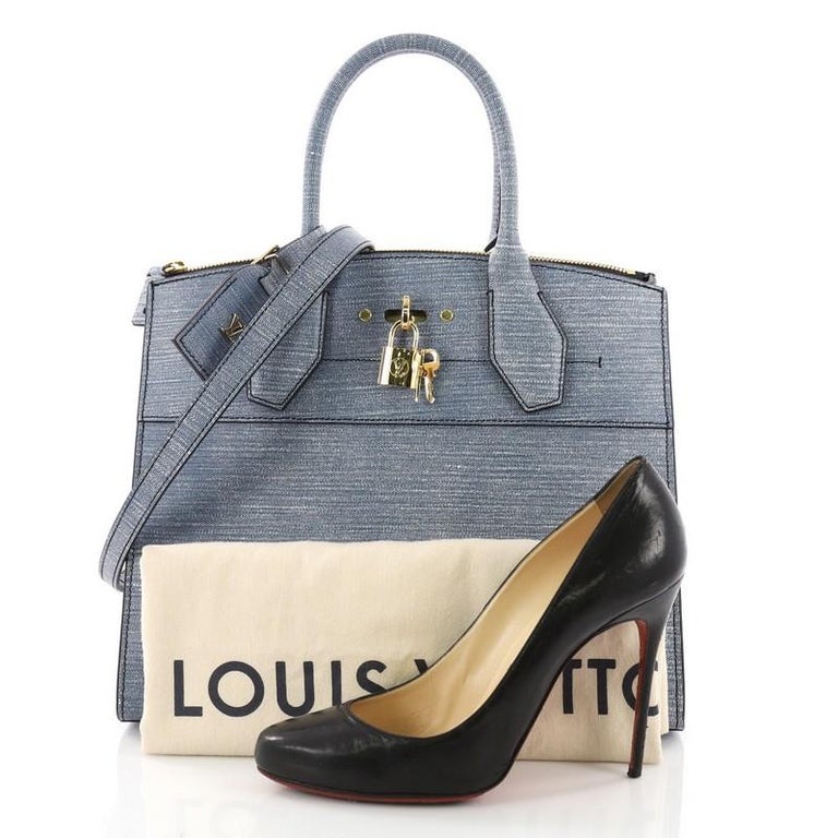 Louis Vuitton City Steamer Handbag Epi Leather MM at 1stdibs
