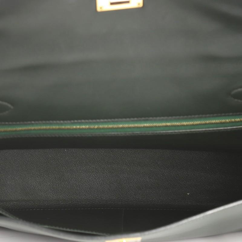 Hermes Kelly Handbag Vert Fonce Gulliver with Gold Hardware 3 1
