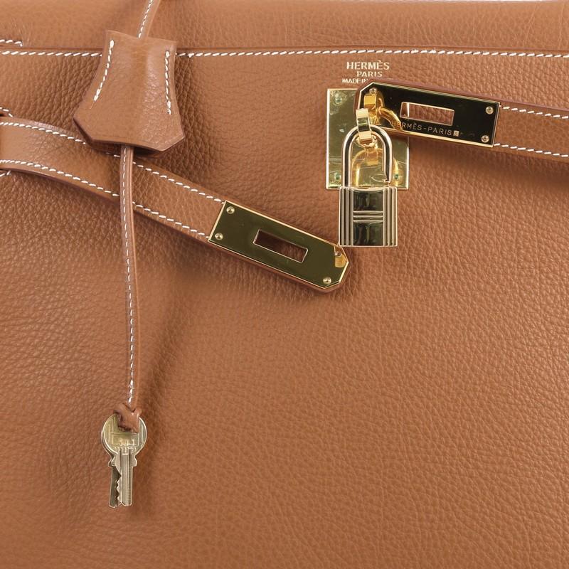 Hermes Kelly Handbag Gold Togo with Gold Hardware 32 1