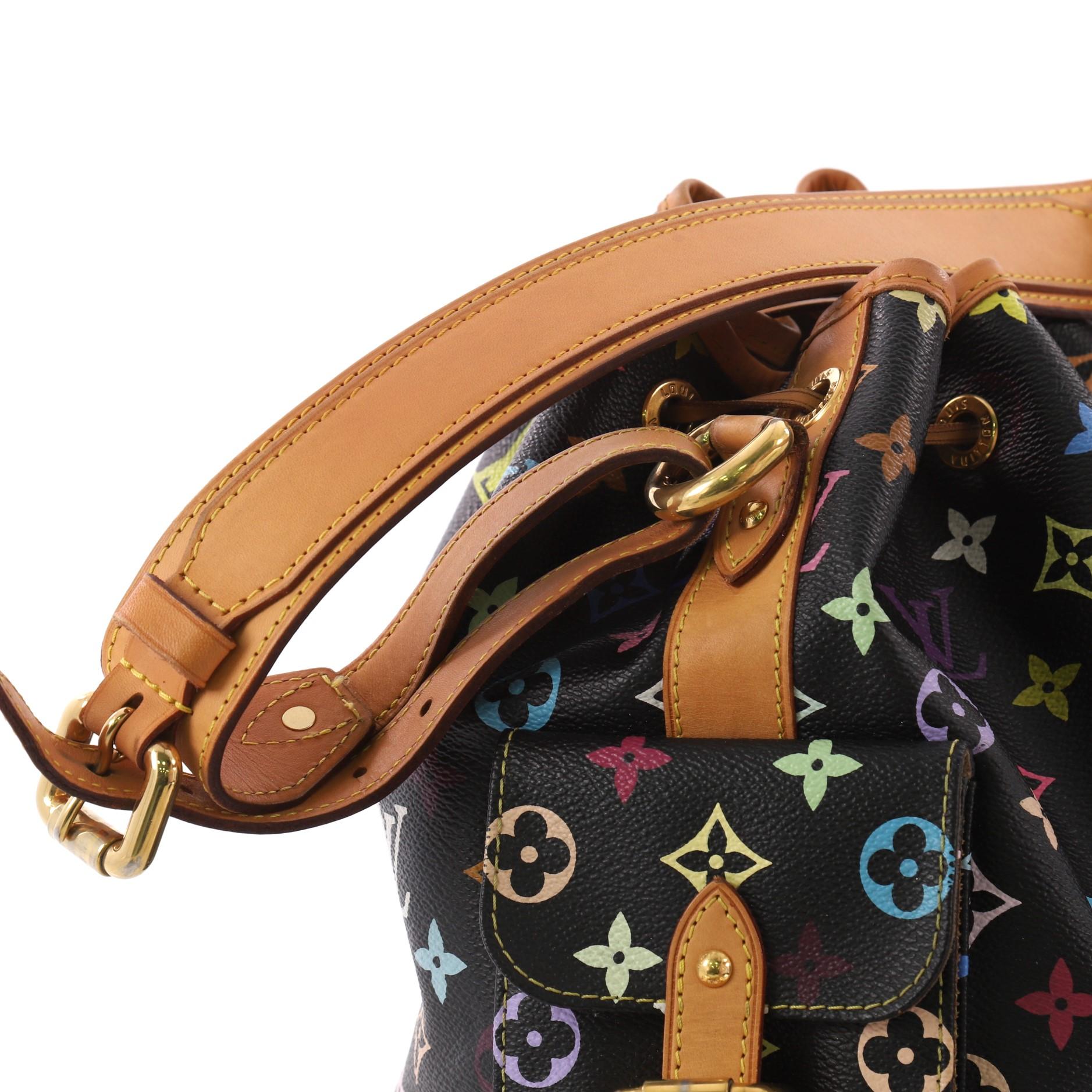 Louis Vuitton Petit Noe Handbag Monogram Multicolor In Good Condition In NY, NY
