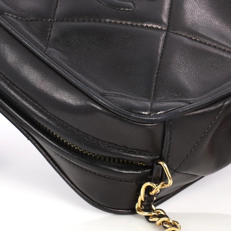 Chanel Vintage Diamond CC Camera Bag Quilted Leather Small 4