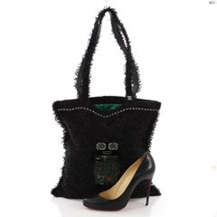 Chanel Shopping Tote Embellished Tweed Large