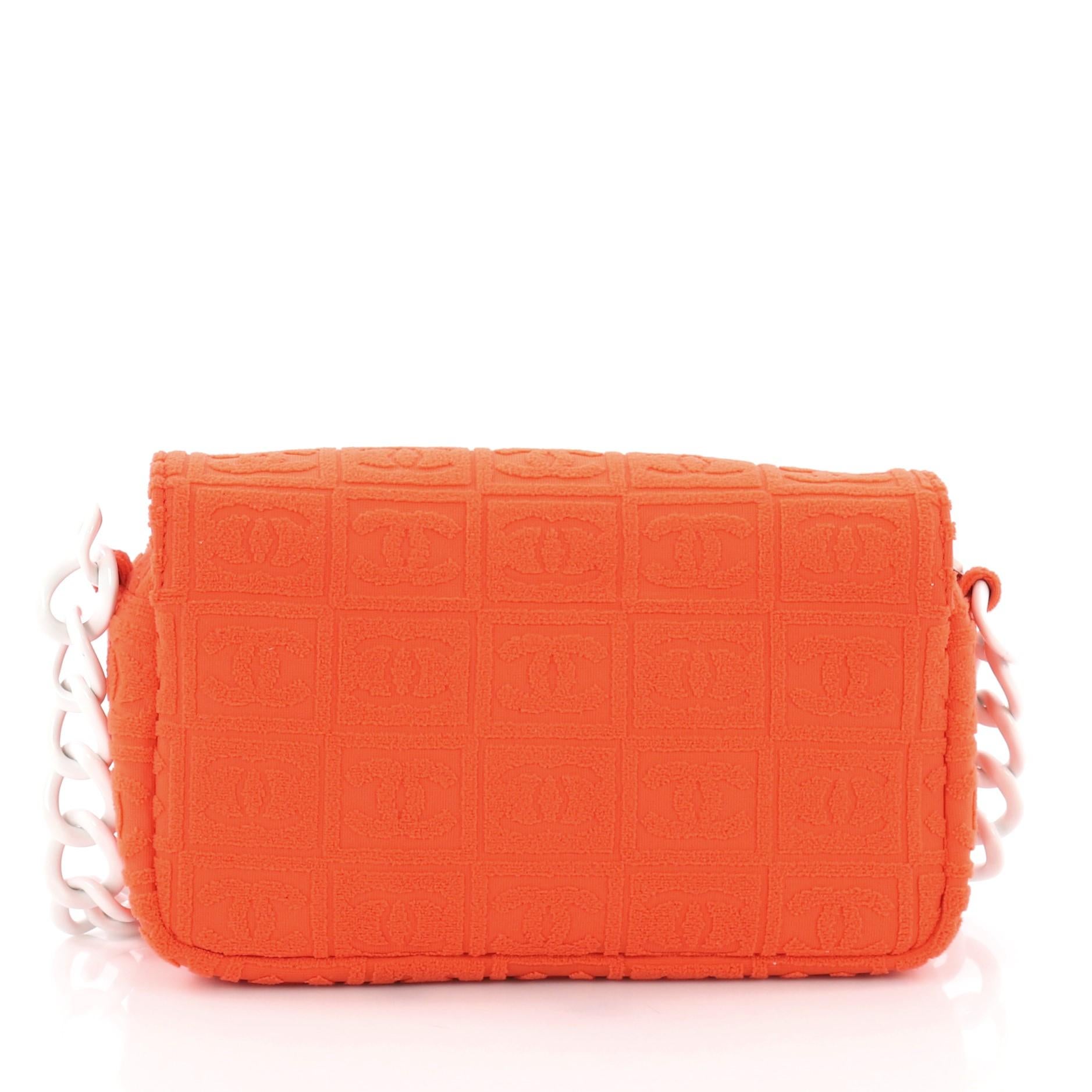 chanel terry cloth flap bag