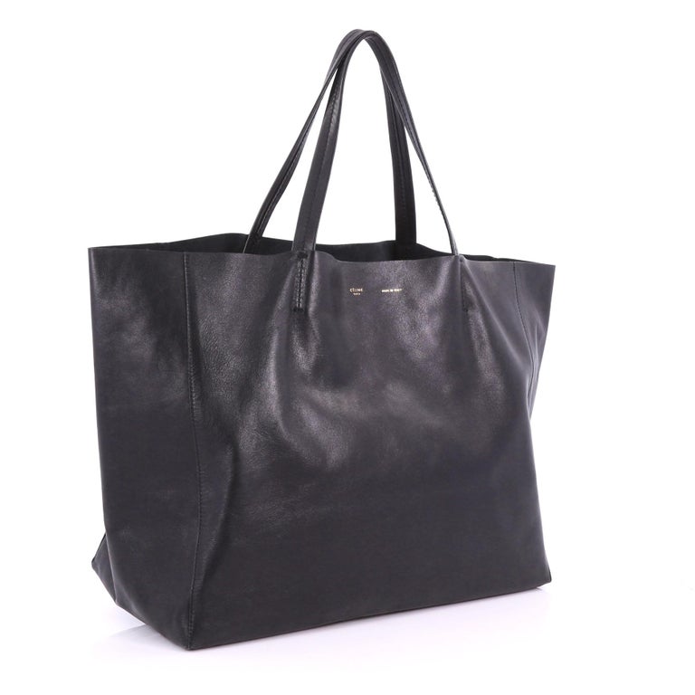 Celine Horizontal Cabas Leather Tote Bag (SHG-28434) – LuxeDH