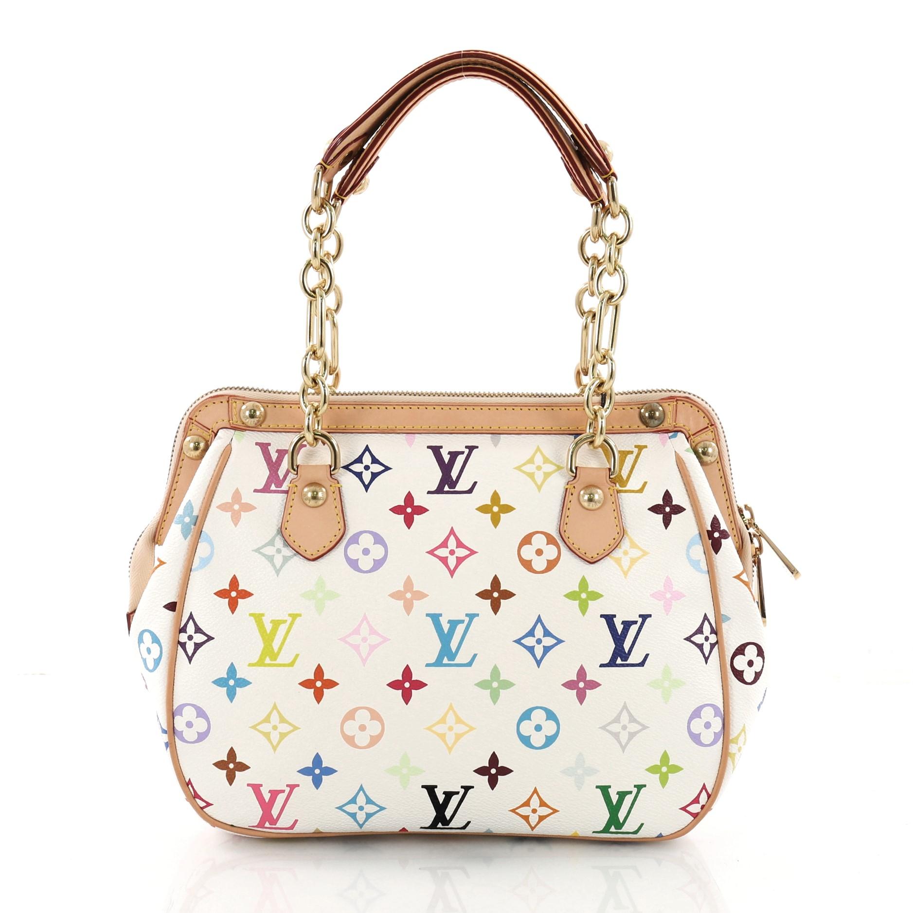 Louis Vuitton Gracie Handbag Monogram Multicolor In Excellent Condition In NY, NY