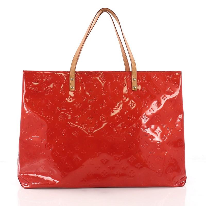 Louis Vuitton Reade Handbag Monogram Vernis GM In Good Condition In NY, NY