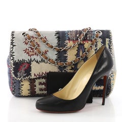 Chanel Flap Bag Multicolor Patchwork Jumbo