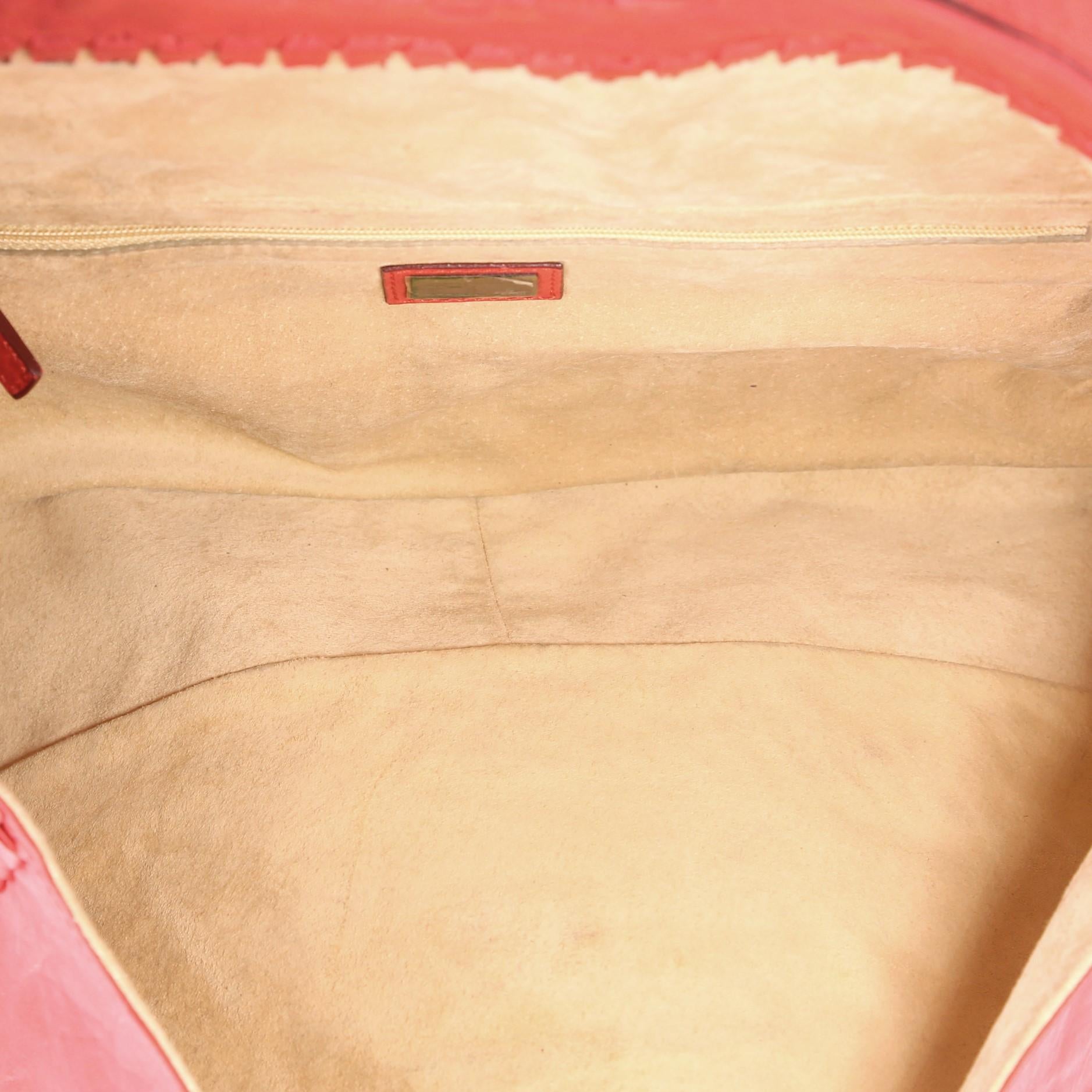 Fendi Giant Baguette Whipstitched Leather 1