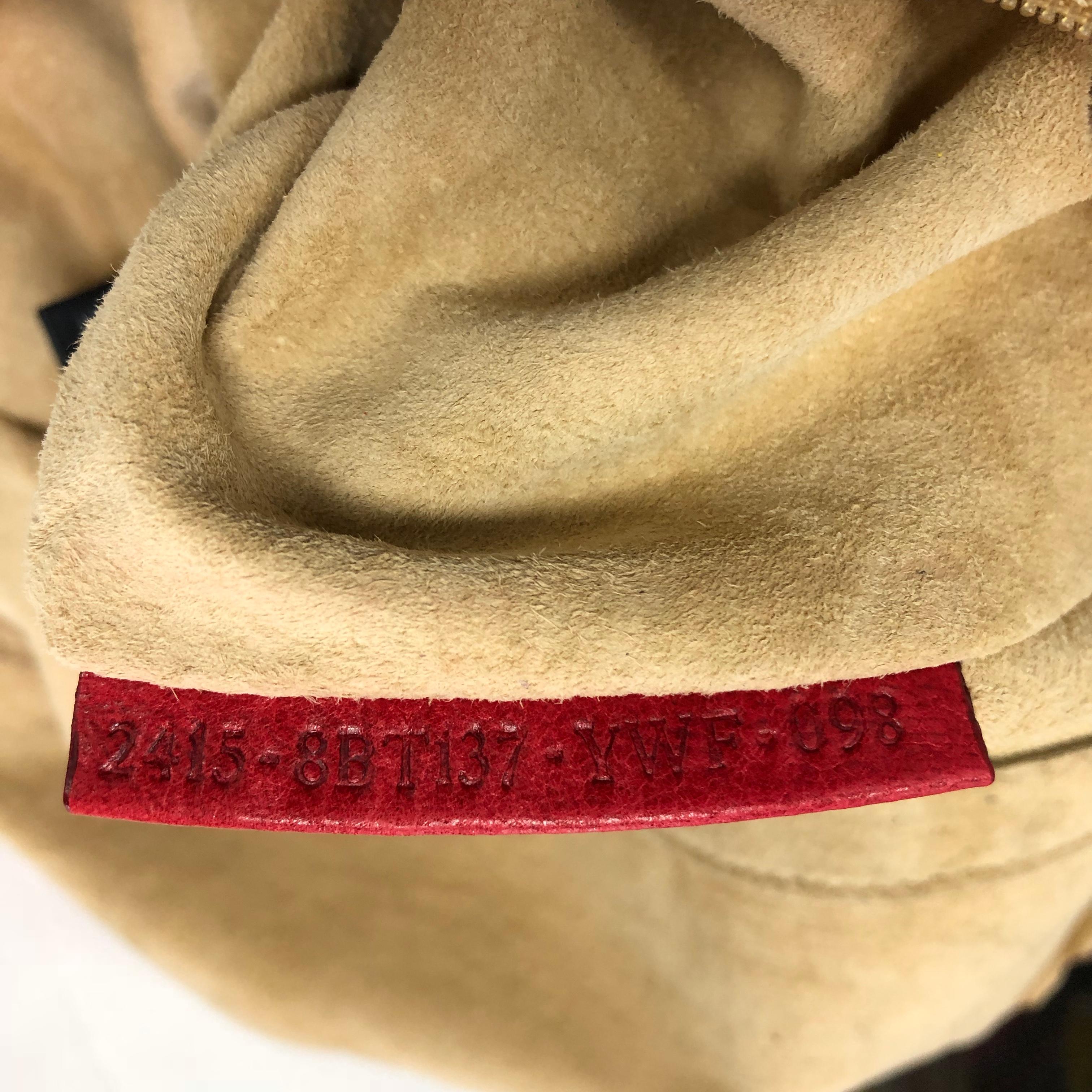 Fendi Giant Baguette Whipstitched Leather 2