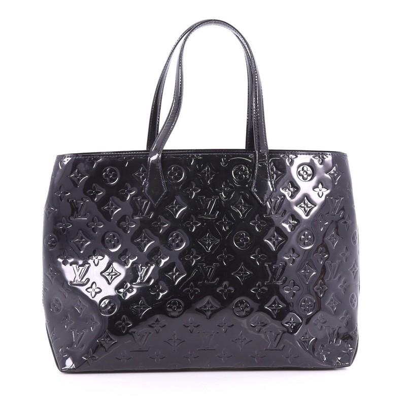Louis Vuitton Wilshire Handbag Monogram Vernis MM In Good Condition In NY, NY