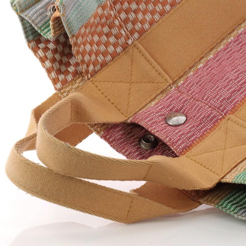 Hermes Fourre Tout Handbag Multicolor Toile PM 4