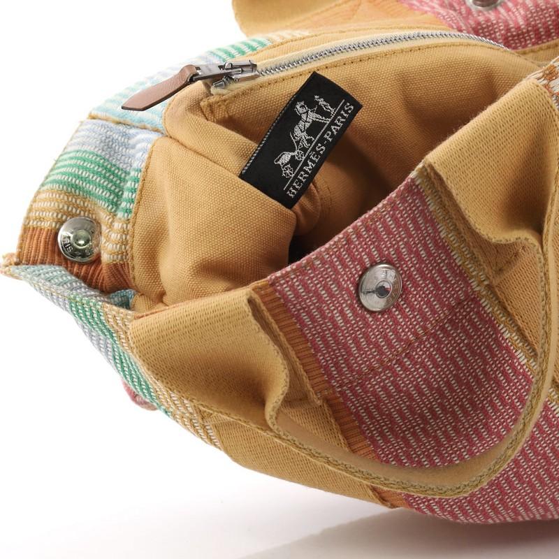 Hermes Fourre Tout Handbag Multicolor Toile PM 2