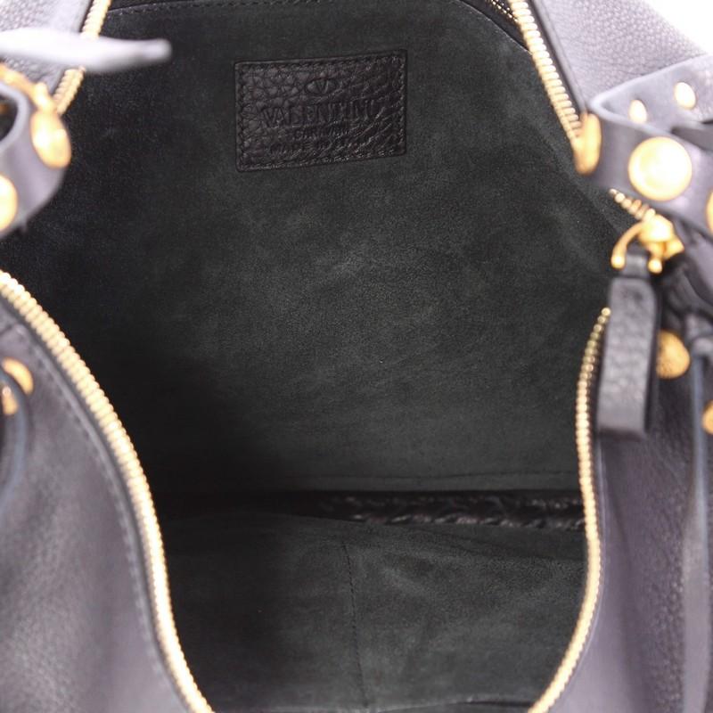 Valentino C-Rockee Fringe Hobo Studded Leather Large 1
