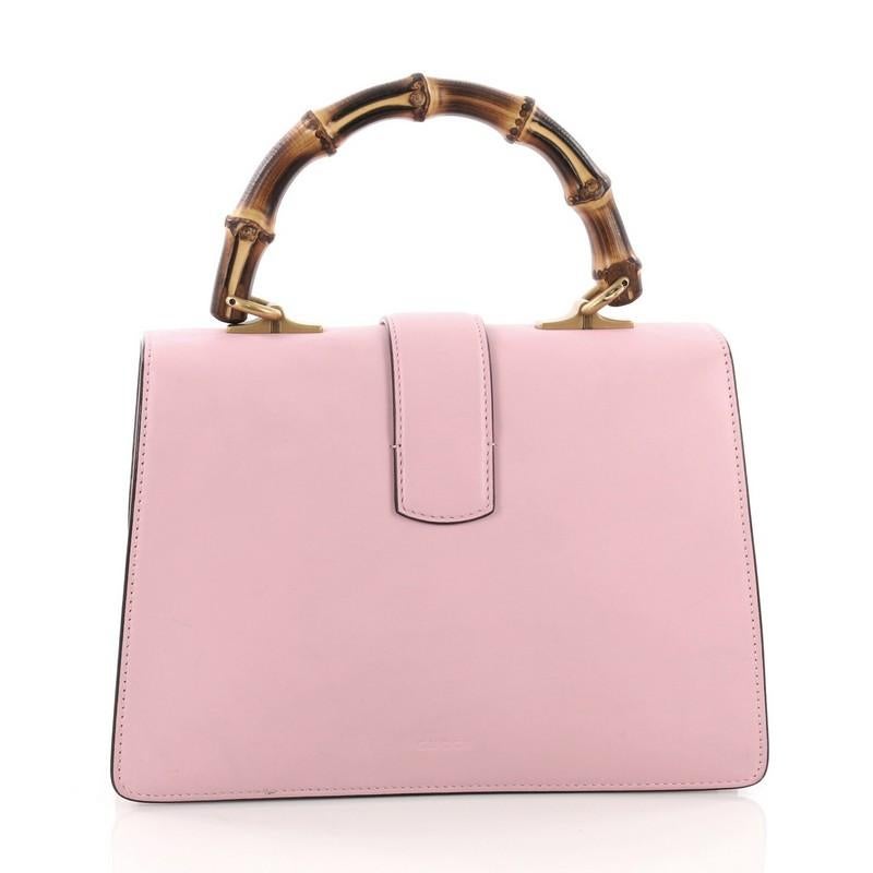 Gucci Dionysus Bamboo Top Handle Bag Colorblock Leather Medium In Good Condition In NY, NY