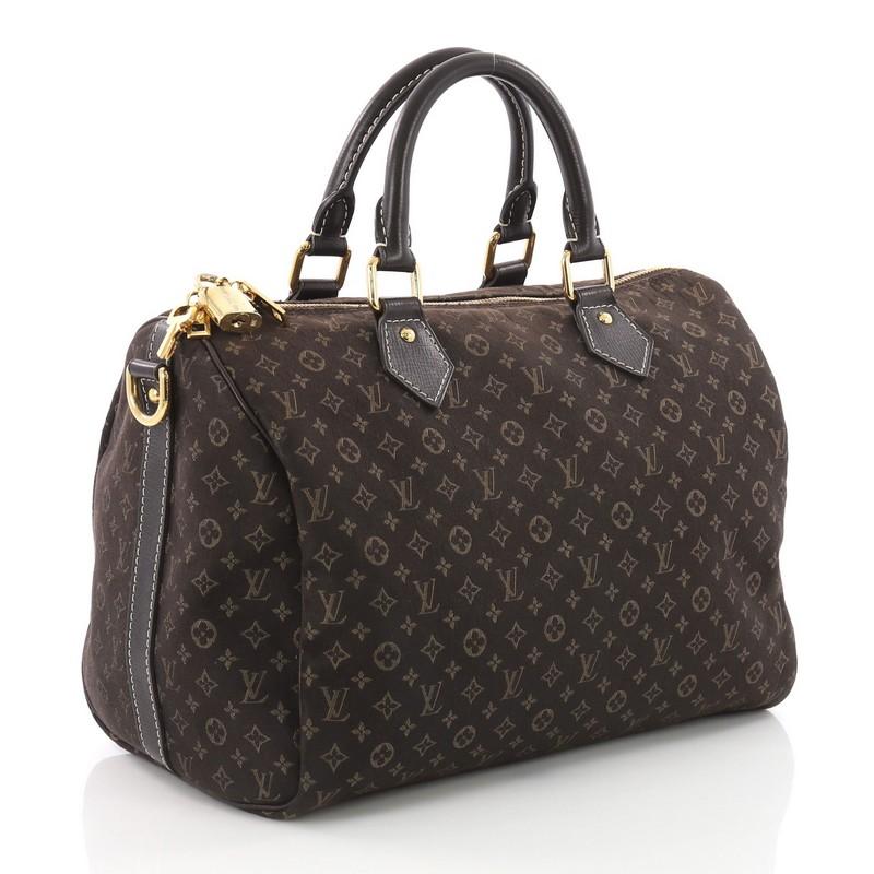 Black Louis Vuitton Speedy Bandouliere Bag Monogram Idylle 30,
