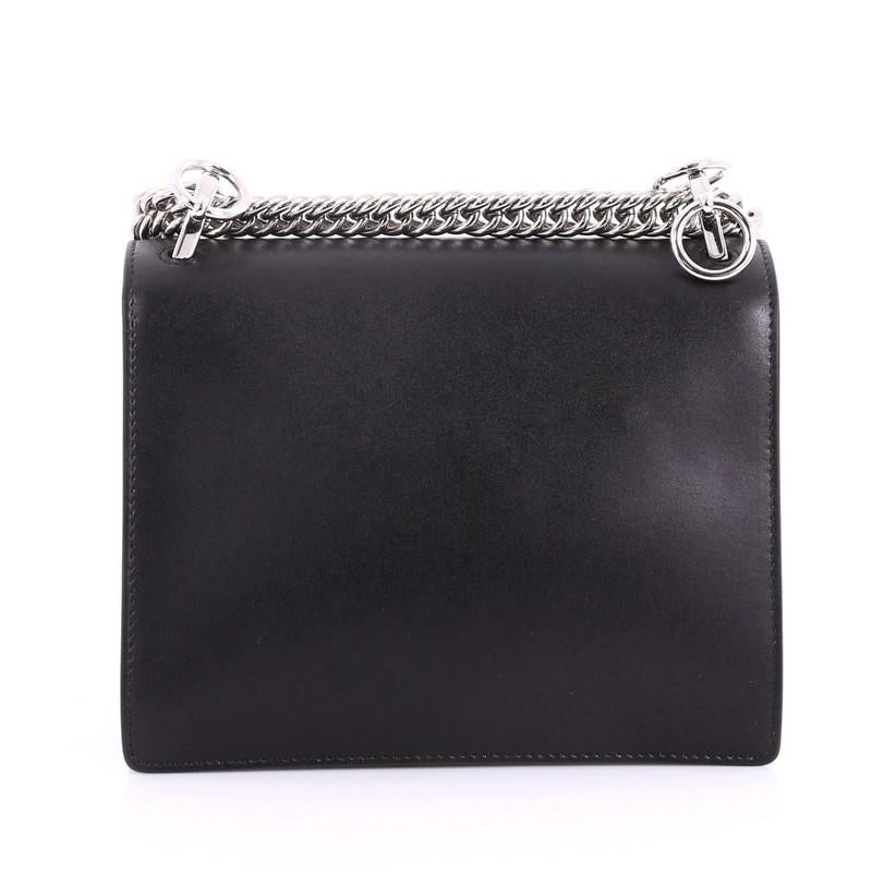 Fendi Monster Kan I Handbag Leather Small In Good Condition In NY, NY