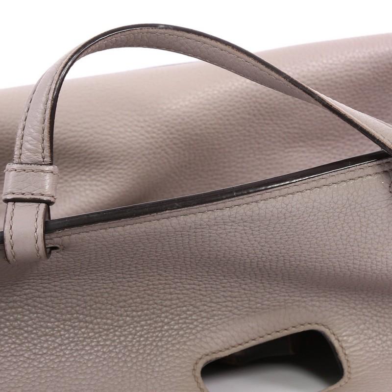 Gucci Bamboo Daily Top Handle Bag Leather Large at 1stDibs