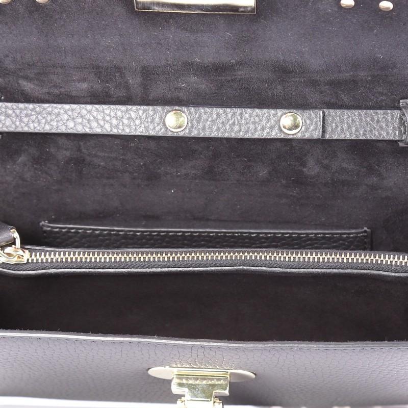 Valentino Rockstud Flip Lock Flap Bag Leather Small 1