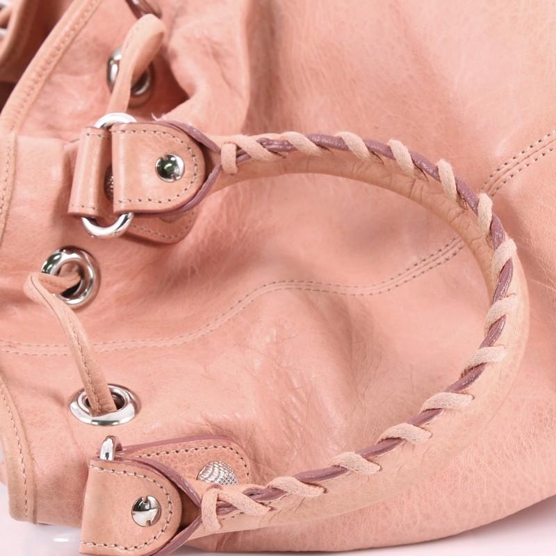Balenciaga Pom Pon Giant Studs Handbag Leather Mini In Good Condition In NY, NY