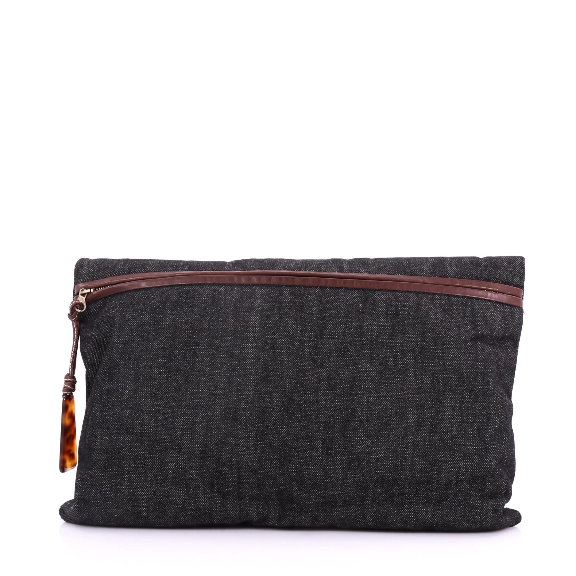 chanel foldover clutch