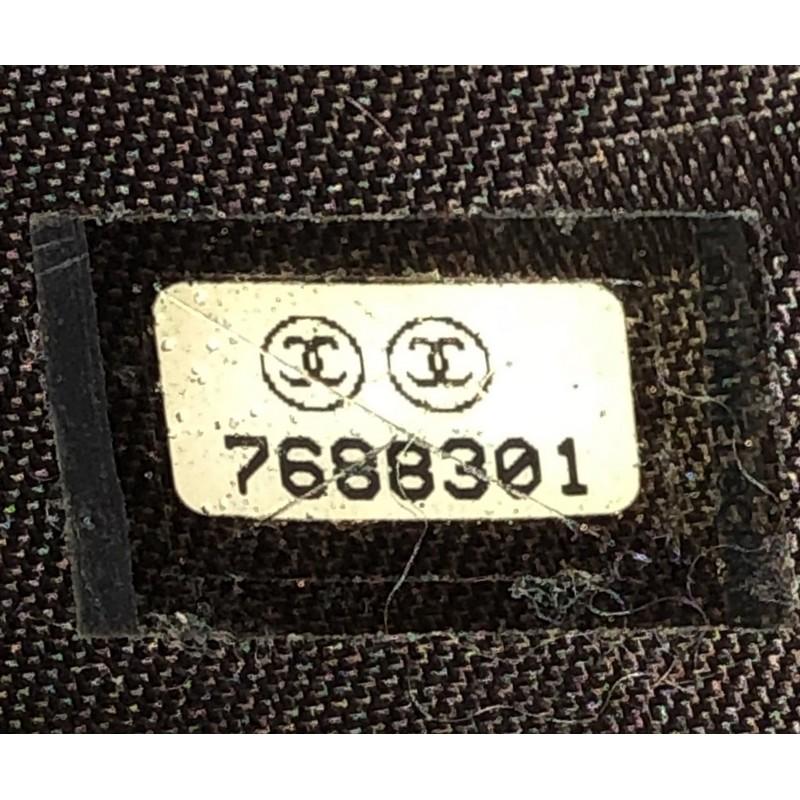 Chanel Vintage Stitched CC Shoulder Bag Suede Medium 4
