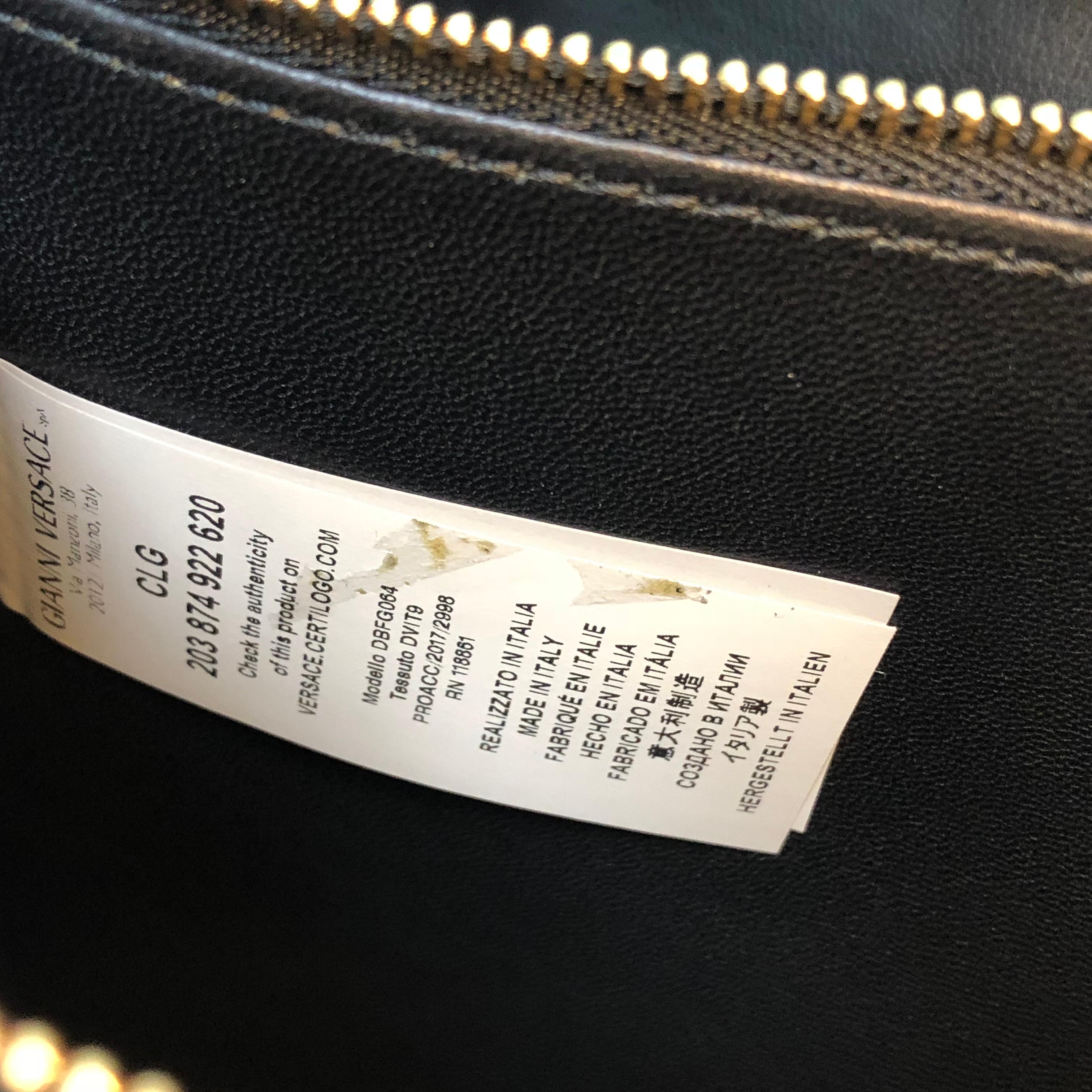 Versace Donatella Top Handle Bag Leather Medium 4