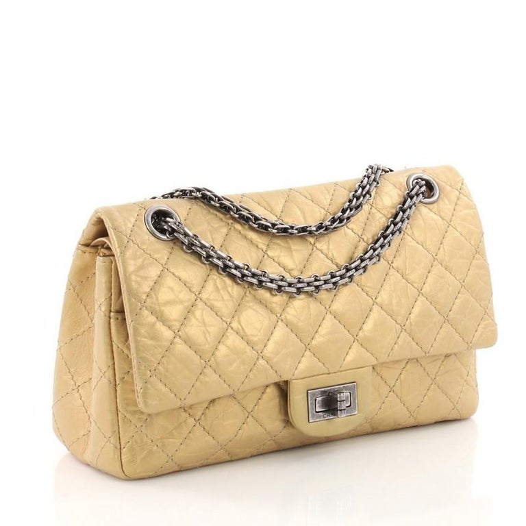 Chanel Reissue 2.55 Handbag Quilted Aged Calfskin 225 at 1stDibs