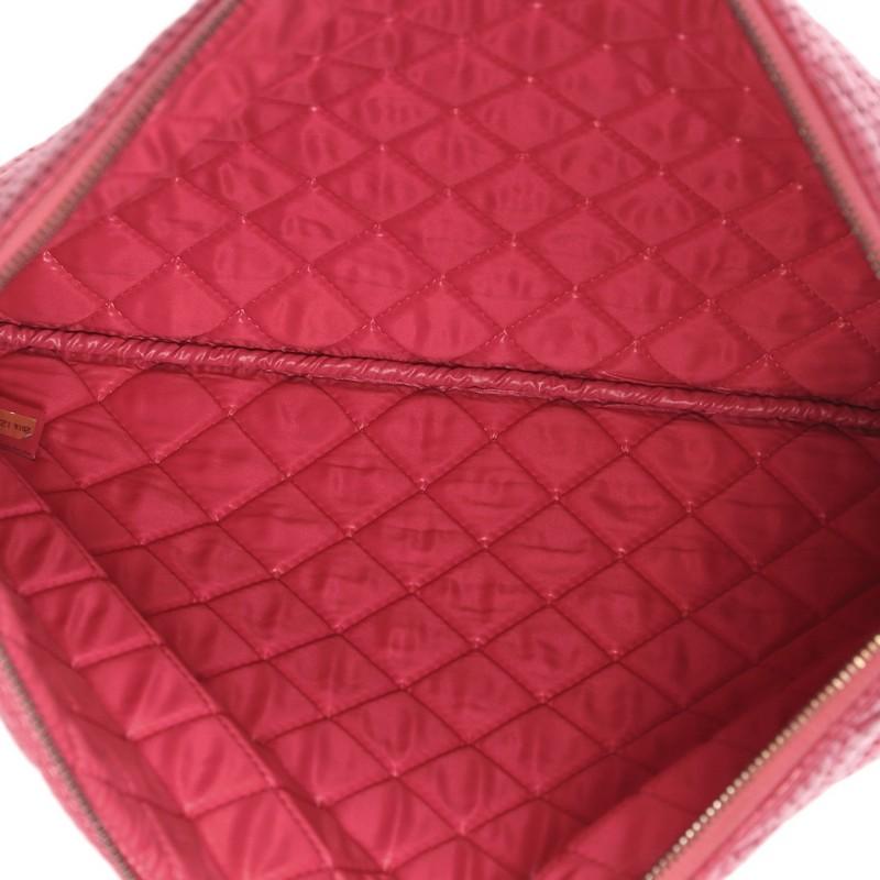 Chanel O Case Clutch Quilted Perforated Lambskin Large 1