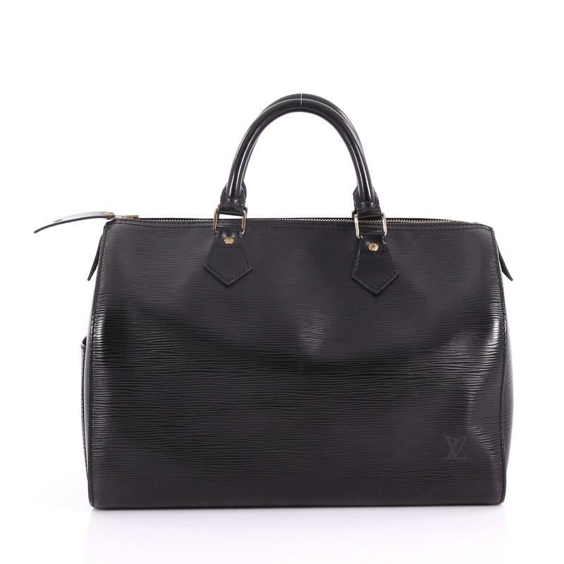Louis Vuitton Speedy Handbag Epi Leather 30 In Good Condition In NY, NY